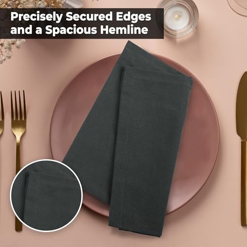 Urban Villa Cloth Napkins 100% Cotton Highly Absorbent Washable Durable Reusable Premium Dinner Napkins Ideal for Gifts for Mothers Day Hotel Farmhouse Parties - Forest (18" x 18", Set of 12) - Image 6