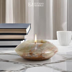 Tea Light Candle Holders Set of 3 – Handcrafted Natural Marble Tealight & Votive Holders in Graduated Sizes (4", 3.5", 3"), Decorative Stone Candle Holders for Home Décor & Table Centerpieces - Image 5