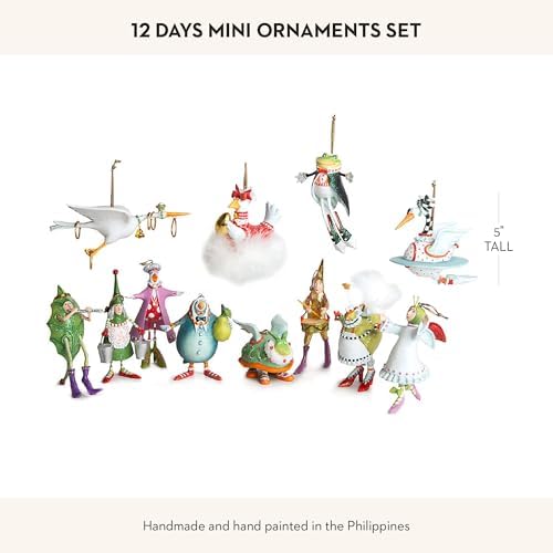 MACKENZIE-CHILDS Patience Brewster 12 Days Christmas Ornament, Decorative Hanging Ornament for Christmas Tree, Pack of 12, Mini Ornaments Set - Image 4