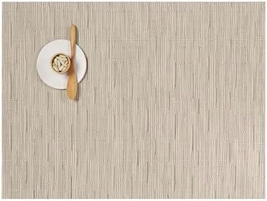 Chilewich Bamboo Placemats Set of 4, Woven Rectangle Placemats by Chilewich