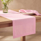 Solino Home 100% Pure Linen Table Runner Pink Lemonade, Fete 14 x 90 in by SolinoHome