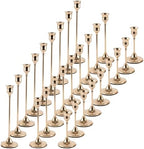 27 pcs Gold Candlestick Holders Set, 3 Sizes Metal Taper Candle Holders Weighted with Anti-Slip Pad, Vintage Finish Candle Sticks for Wedding Centerpieces, Christmas Mantel, Fireplace & Table Decor by Unknown