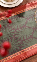 Patdrea Designer Elegant Velvet Table Runner,12"X118"-Oldlegend B - Image 4