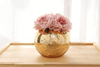Set of 6 Bling Vases - Round Golden, Silver & Rose Gold Table Vases for Party, Wedding & Centerpiece (Gold, Large) - Image 2