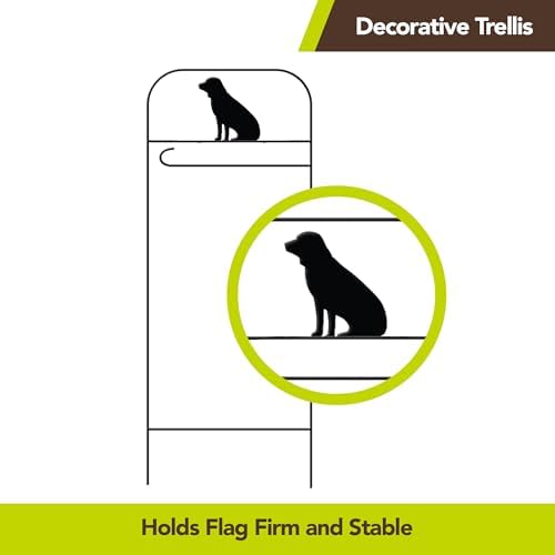 Briarwood Lane Everyday Wrought Iron Dog Garden Flag Arbor 41x15 - Image 4