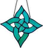 Celtic Trinity Knot Stained Glass Window Hanging Suncatcher Ornament,Irish Decoration Handmade Birthday Gifts for Women Parents Aunt Sister,St Patrick's Day Gifts for Mom Grandma by HAOSUM
