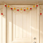 LOVENSPIRE Bead Door Toran with Pompom 3.3 ft - Traditional Indian Moti Wall & Window Hanging Valance for Home, Wedding, Diwali Pooja & Festive Decorations by LOVENSPIRE