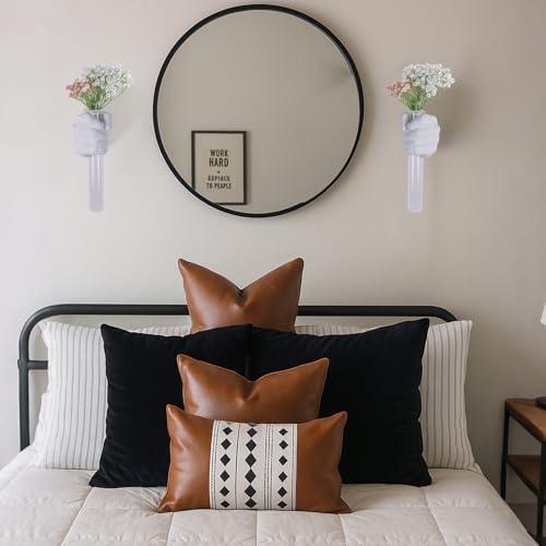 2 Pieces Wall Sculptures, Hands Vase Home Decor, Wall Mount Art Sculpture, Unique Wall Art Statue, Funky Flower Vase Decorations, Modern Eclectic Hanging Decor,Hands Statue (White) - Image 6