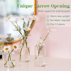 Glasseam Glass Bud Vases for Centerpieces, 12 Pcs Clear Small Vases in Bulk - Image 2