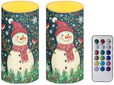 Christmas Candles Battery Operated Candles with Timer Remote - Image 2