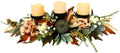 Svndlyn 25 Inch Fall Candle Holder Centerpiece with Colorful Pumpkins by Svndlyn