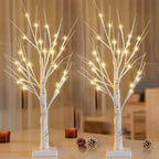 2 Pack 2FT Lighted Birch Tree with Timer for Christmas Decorations Indoor - Image 5