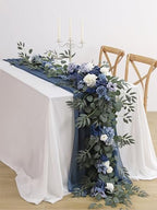 MISSPIN 9FT Eucalyptus and Willow Leaf Garland,Artificial Flowers Fake Flower Peony Rose Vine Greenery Decorative Wall Hanging Plant for Wedding Arch Door Arrangement Party Decor - Image 3