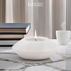 Tea Light Candle Holders Set of 3 – Handcrafted Natural Marble Tealight & Votive Holders in Graduated Sizes (4", 3.5", 3"), Decorative Stone Candle Holders for Home Décor & Table Centerpieces - Image 5