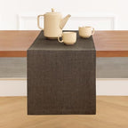 Solino Home 100% Pure Linen Table Runner Brown Woven, Athena 14 x 72 in - Image 2