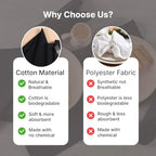 LFH Home Hemstitched Cloth Dinner Napkins 18x18 Inch Set of 12 - Reusable 100% Cotton Machine Washable Cocktail Napkins with Metered Corners for Daily, Party, Wedding, Bar Use - Black - Image 6