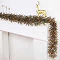 Riceshoot 6 ft Fall Garland for Mantle, Realistic Leaves Fireplace Decor by Zuqqaaoor