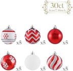 Valery Madelyn 30ct Christmas Ornaments Tree Decorations Set 2.36 Inch - Image 3