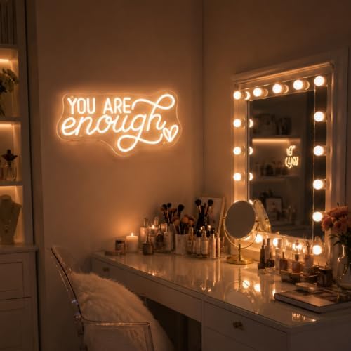 You Are Enough Neon Sign Led Light Sign for Wall Decor - Image 3