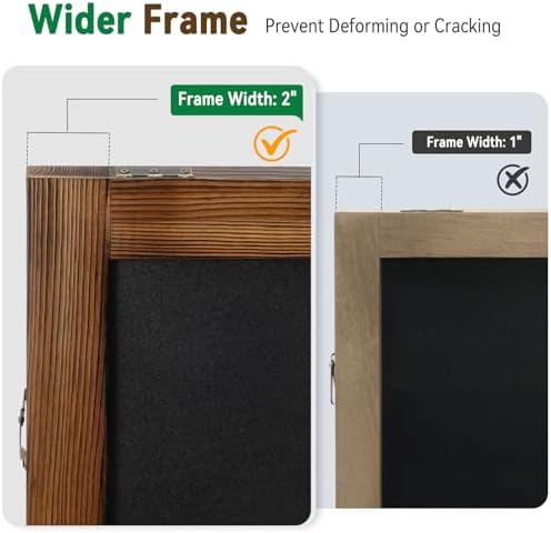 TEAKMAMA A Frame Chalkboard Signs 40"x20", Large Freestanding Chalk Board - Image 3