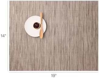 Chilewich Bamboo Placemats Set of 4, Woven Rectangle Placemats - Image 2