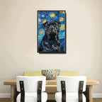 Metal Sign Vintage Tin Sign Cane Corso Starry Night Sentinel Majestic in A Night Sky for Home Courtyard and Seasonal Displays Corrosion Resistant Aluminum 8×12 Inches with Metal Frame - Image 4