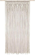 Macrame Curtains for Wall Decor, Macrame Wall Hanging 79" x 35" 1 Panel by Foreate