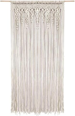 Macrame Curtains for Wall Decor, Macrame Wall Hanging 79" x 35" 1 Panel by Foreate