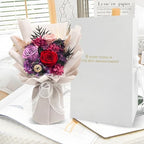 QOEAZY Flowers for Delivery, Preserved Flowers Bouquet with Gift Box, Rose Gifts for Women Mom Grandma - Image 7