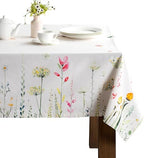Maison d' Hermine Table Cloth Rectangle Table Reusable 100% Cotton 70"x140" by MaisondHermine