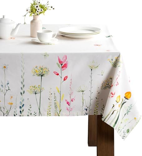 Maison d' Hermine Table Cloth Rectangle Table Reusable 100% Cotton 70"x90" by MaisondHermine