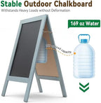 TEAKMAMA A Frame Chalkboard Signs 40"x20", Large Freestanding Chalk Board - Image 4