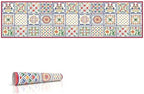 Heat Resistant Table Runner, 53 x 14 Inch - Eclectic Scandinavian Design by IRI-GIRI