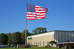 SYII American Flag 12x18 Ft TearProof Series for Outside, Heavy Duty Tough Spun All Weather US Flag for High Wind, Embroidered Stars Sewn Stripes and Brass Grommets - Image 2