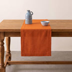 Solino Home 100% Pure Linen Table Runner Cinnamon Spice, Fete 14 x 132 in by SolinoHome