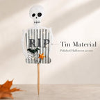 Mud Pie Led Tin Skeleton Yard Stake, Garden Accessories, Seasonal Home Decor, Holiday Giftable Decor - Image 5