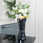 Mosaic Flower Glass Vase, 12 Inch Black Mosaic Vase for Centerpiece - Image 6