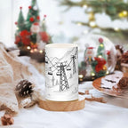 ALAZA Mountain Ski Lift Sketch Flickering Flameless Candles Battery Operated with Remote Timer,Tea Light Candles LED Pillar Votive Candles Set of 2 for Outdoor Indoor Decorations - Image 5