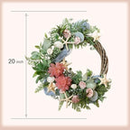 Shell Winter Spring Summer Wreath for Front Door - Image 3