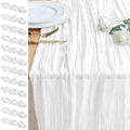 Cheesecloth Table Runner 10FT 12Pcs Ivory Boho Gauze Rustic Sheer Runners by Xiomot