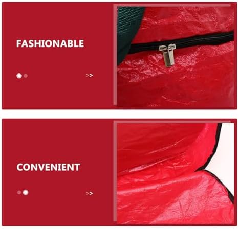 Christmas Wreath Double Layer with Handles Storage Bag for Festival Use - Image 3