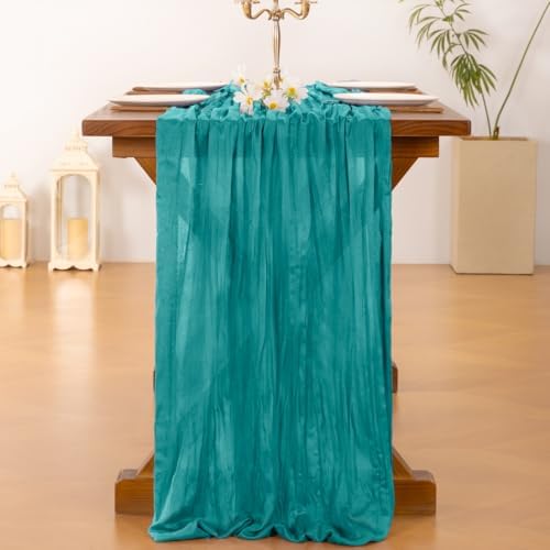 10 Pack Cheesecloth Table Runner Fall Boho Gauze Wedding Party Home Decor - Image 4