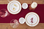 Solino Home Cotton Linen Table Runner Red, Hemstitch Collection 14 x 72 in - Image 3