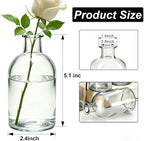 Glass Bud Vases Set of 16, Clear Mini Flower Vases, Small Bud Vase in Bulk for Centerpiece, Vintage Decorative Bottle Vase for Wedding, Anniversary, Table Decor, Home Decoration - Image 2