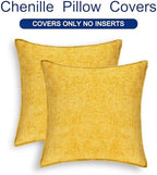 CaliTime Decorative Throw Pillow Covers 24 X 24 Inches Mustard Yellow - Image 6