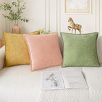 CaliTime Decorative Couch Throw Pillow Covers 26 X 26 Inches Dusty Pink - Image 5
