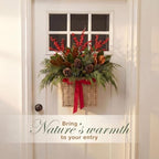 84ECO Set of 2 Woven Paper Rope Hanging Baskets for Organizing, Front Door, Mail, Flowers - Image 3