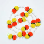6 Ft Marigold & Lilly Garlands | Artificial Flower | Hosuewarming Indian Wedding Decoration | Plastic Garlands | Bulk Floral Wall Decor, Backdrop, Diwali Decor | (Pack of 6) by DesiFavors