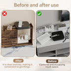 Wooden WiFi Router Storage Box Hider Shelf, Decorative Projector Box Hider Rack Countertop, for Cable, Modem, Internet, Router Power Cover Storage Organizer Cabinet Wall Mounted, Brown - Image 7