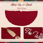 Personalized Christmas Tree Skirt,Family Christmas Tree Skirts,Home Decor,Customized Holiday Decorations (Red,122cm/48'') - Image 5